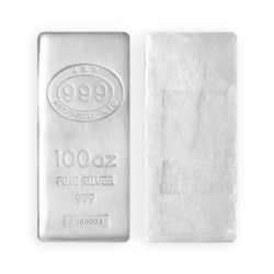 Lingot d'argent coulé 100 onces | JBR